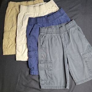 Set of Casual Cargo Shorts in Neutral Tones